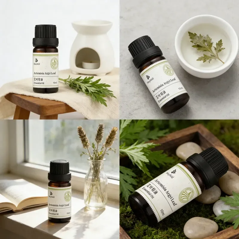 

【CHIMU HOME】 Organic Artemisia Argyi Leaf Oil for Soothing and Redness Relief Natural Essential Oil for Aromatherapy and