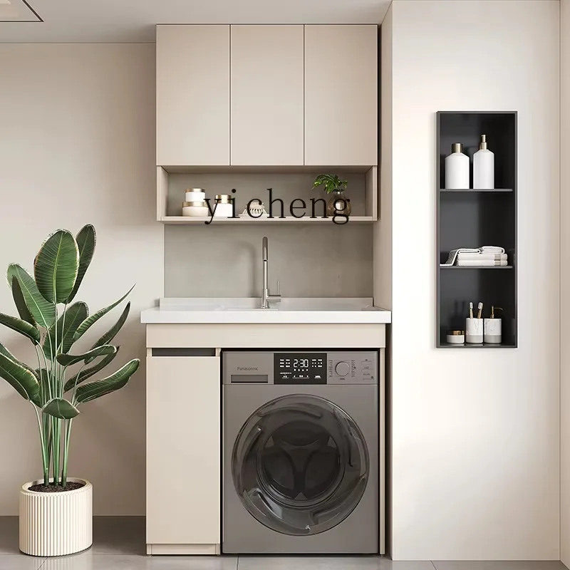 ys-3  washing machine cabinet combination balcony washbasin integrated cabinet machine upper basin wash basin basin