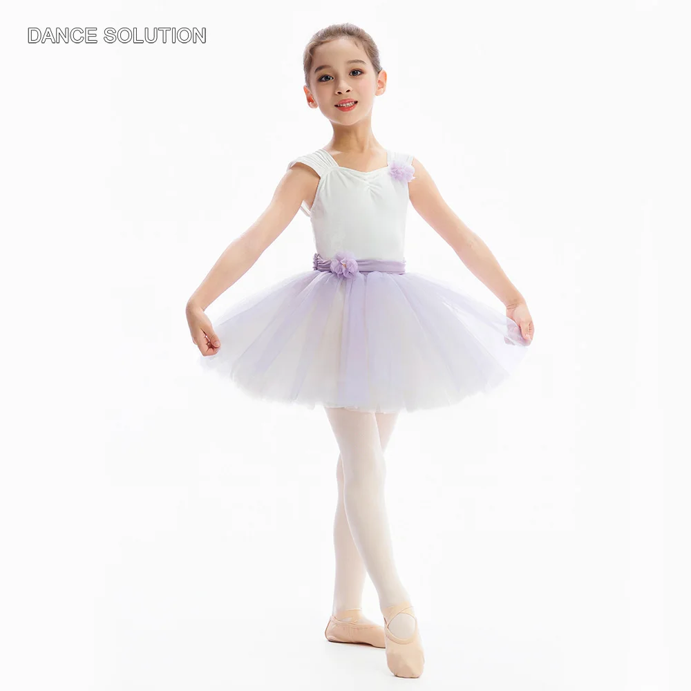 

C25066 Детское и детское балетное платье, белый бархатный лиф, балетный костюм-пачка