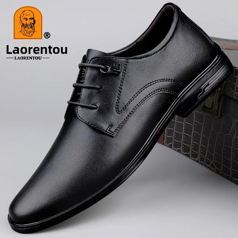 

Leather oes мужские повседневные осенние новые мягкие боты противоскользящие дышащие из натуральной яловой кожи Busin универсальные повседневные кожаные туфли...