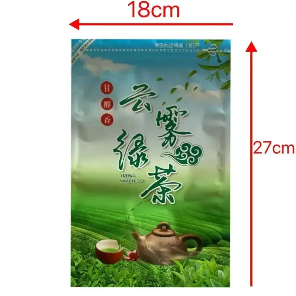 Bolsa de Empaque para Té Jinjunmei de China, Capacidad 250G, Tamaño 27Cm*18Cm, para Yunwu Tieguanyin, Dahongpao, Jazmín, Longjing y Té Blanco