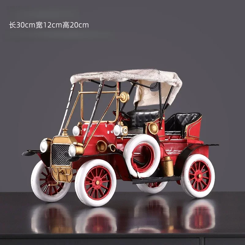 

Hot Seller Metal Vintage Car Figurine Vintage Metal Model Action Figure Home Office Wine Cabinet Decor Holiday Gift