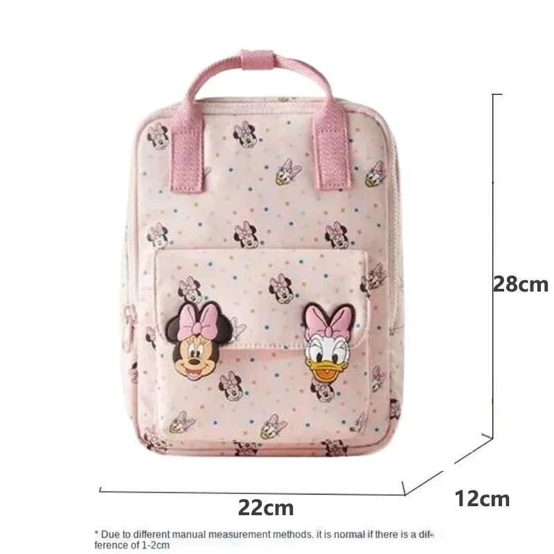 Disney 2024 New Minnie Cartoon Children\'s Backpack Mini School Bag Cute Shoulder High-capacity Bag Boys Girls Convenient Travel