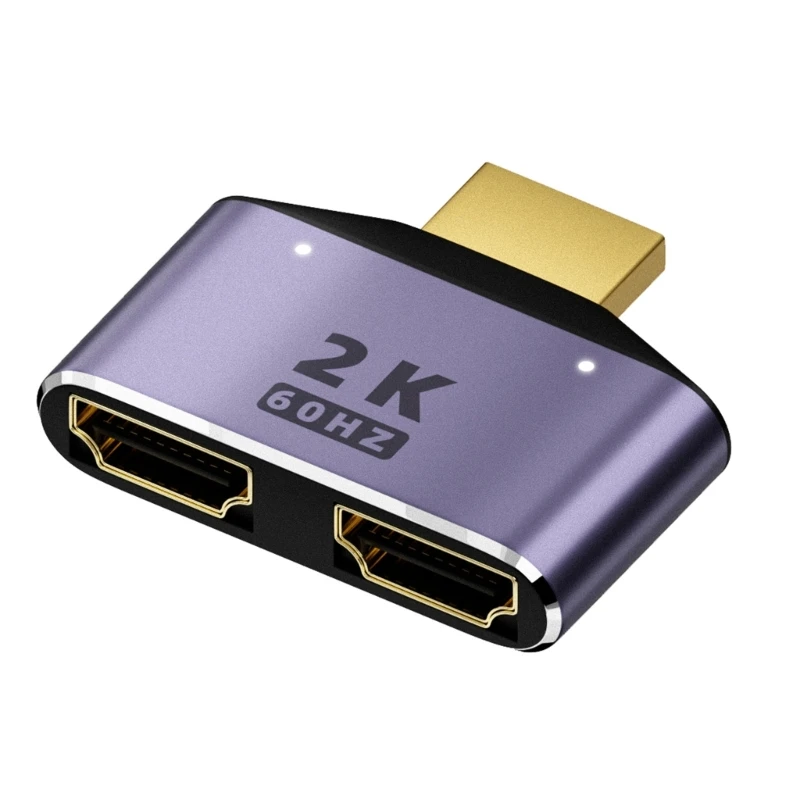 

HDMI-совместимый разветвитель адаптер кабель 1 в 2 Выход HDM-совместимый штекер к двойному гнезду от 1 до 2 направлений для ЖК ТВ приставки PS3 ноутбука