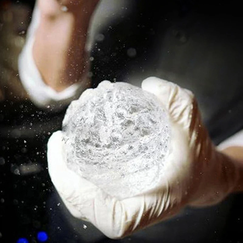 Picadora de hielo: picadora de hielo resistente con mango de madera maciza, trituradora de hielo de tres puntas de acero inoxidable 304 para cóctel y barman