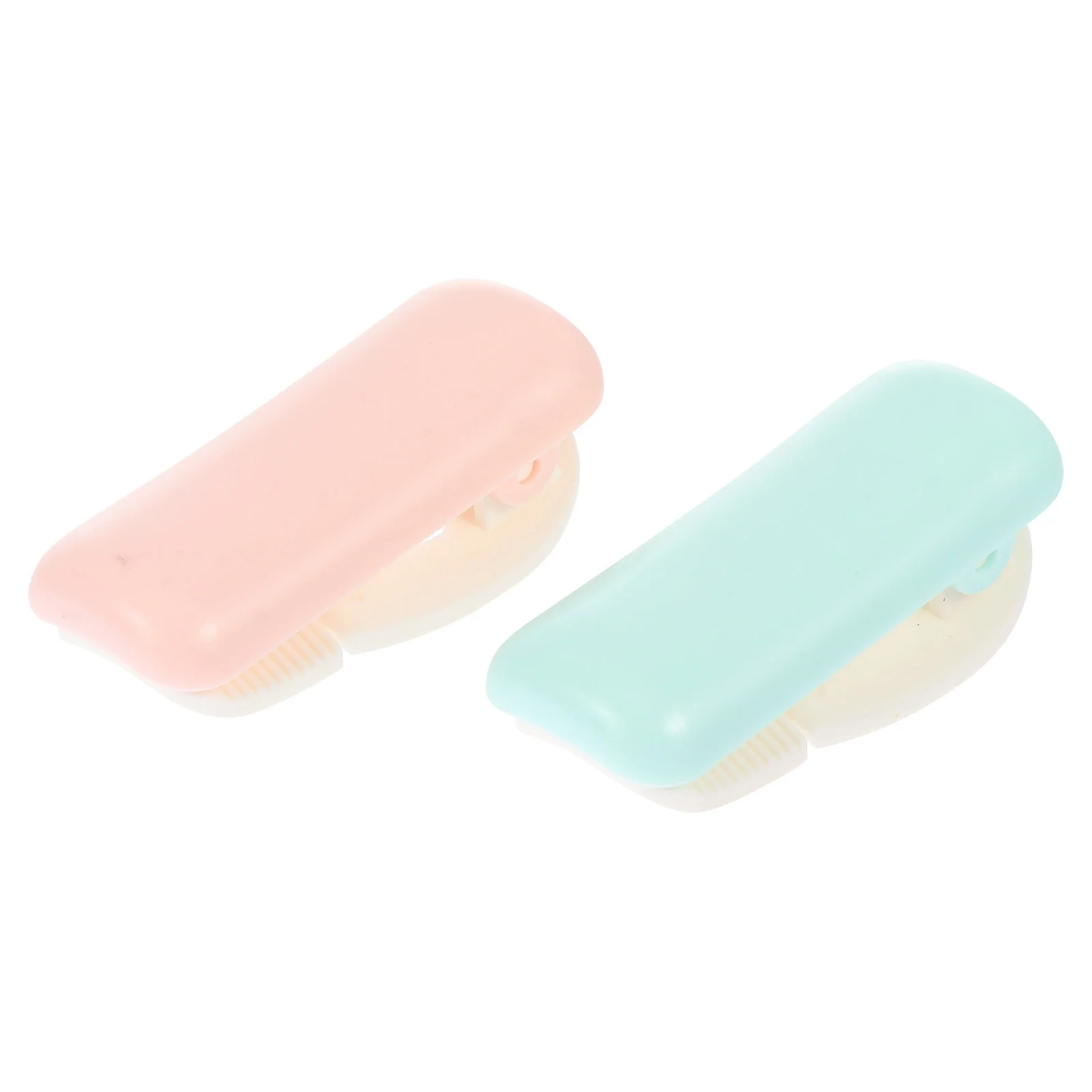 

2pcs Plastic Tape Cutters For Office Smooth Edge Washi Tape Dispensers Desktop Organizer Storage Holder Roll Dispenser