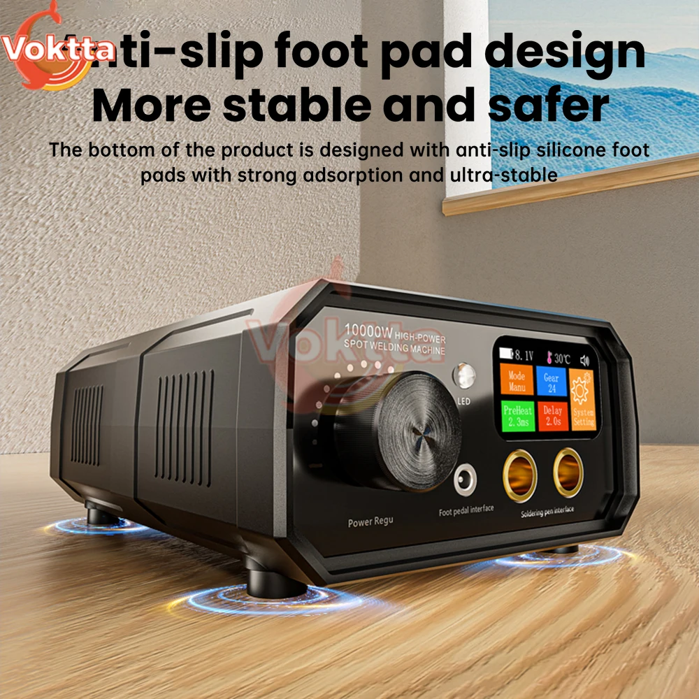 Machine à souder par points à pédale Portable, écran couleur TFT, 10000W, double impulsion, batterie au Lithium 18650, bricolage, feuille de Nickel, TK-20P
