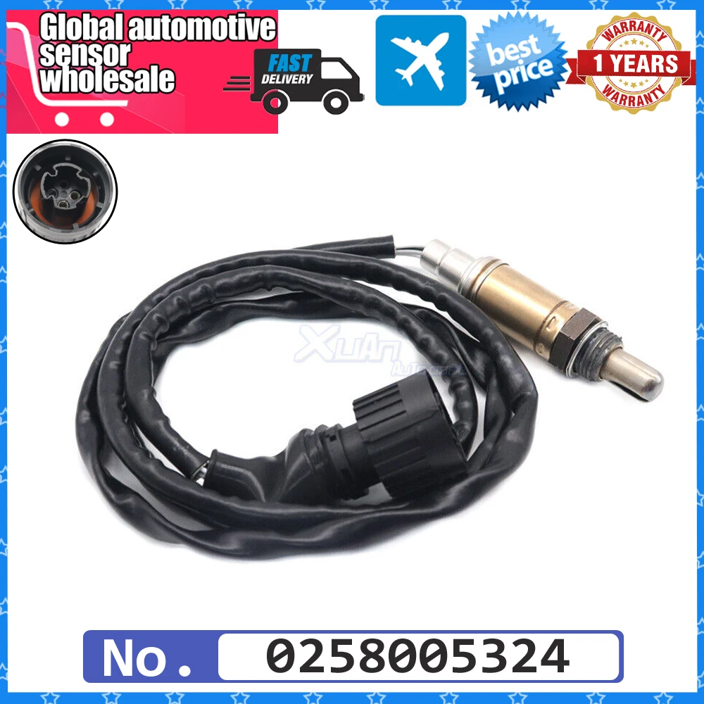 

NEW Car 0258005324 Air Fuel Ratio Lambda Oxygen O2 Sensor For BMW E36 E46 E38 E39 840Ci 735i 540i 535i 316i 318i 318is 1983-1998