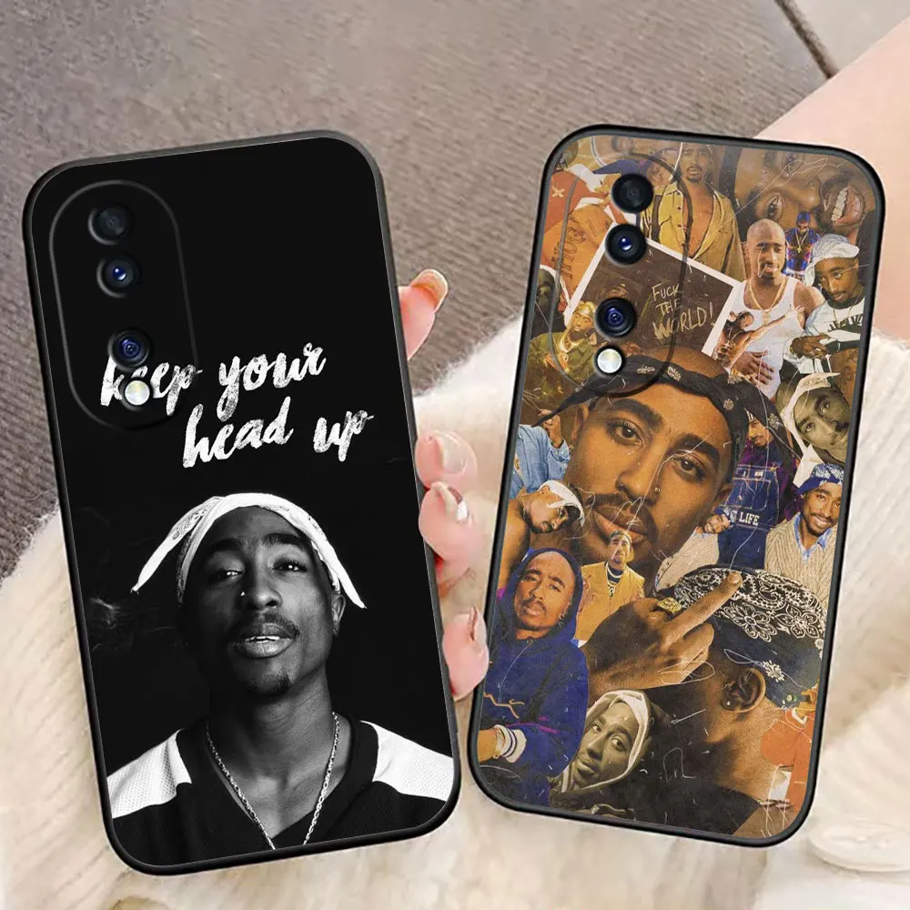 Rap Singer Tupac Shakur Cover Phone Case For Honor 9 9I 9X 9 8 8X6X 7X 8 8C Max 90 70 50 20 10 Lite MAGIC 5 Pro 5G Case Funda