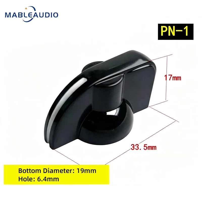 2/5PCPN-1 PN-1B Bakelite Chicken Head Pointer Knob 6.4mm Shaft Vintage Control Knob For Tube Amplifier Audio DIY
