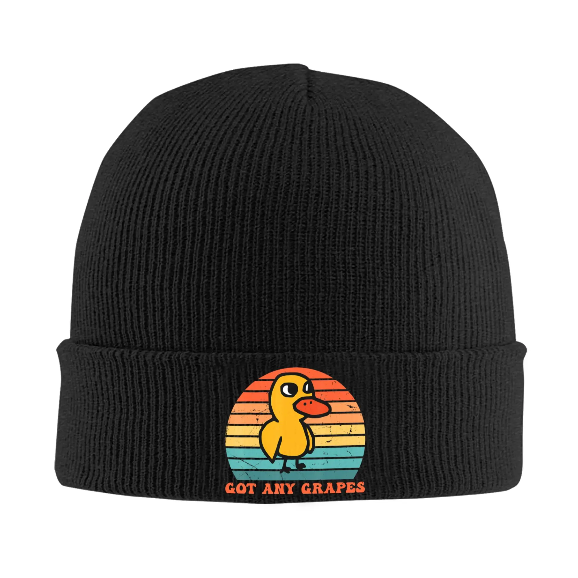 Got Any Grapes Duck Vintage Design Beanie Hats  Bonnet Hats Men Women Funny Outdoor Sport Knit Hat Winter Thermal Elastic Caps