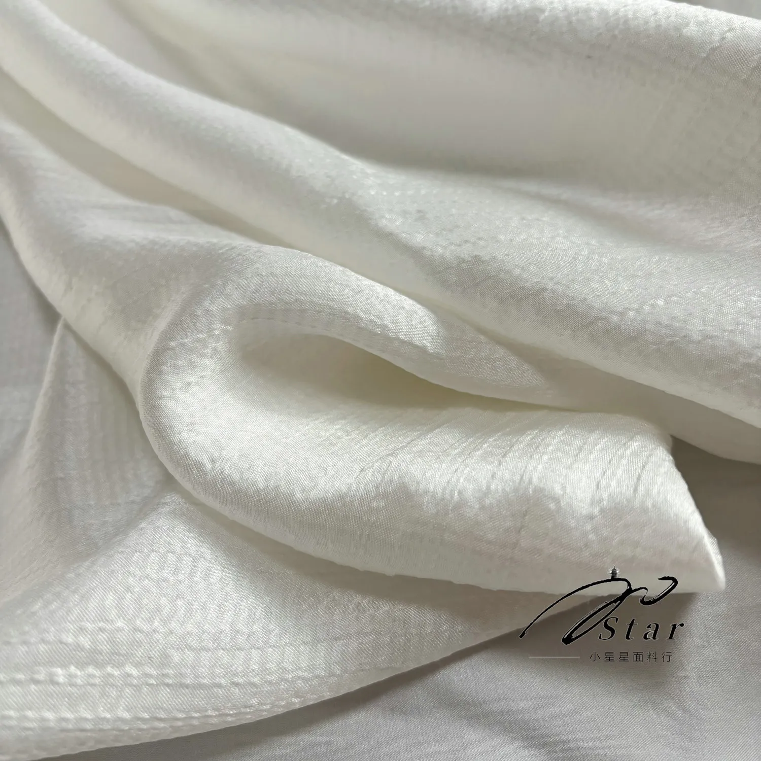 White Silk Matte Satin Pearl Satin Silkworm Silk Satin Fabric Shirt Cheongsam Dress Cloth Spring and Summer