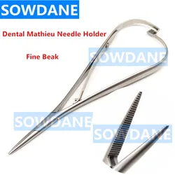 Oral Care Dental Orthodontic Mathieu Needle Holder Elastic Placement Standard 14cm Extra Fine Beak Dental Laboratory Tool