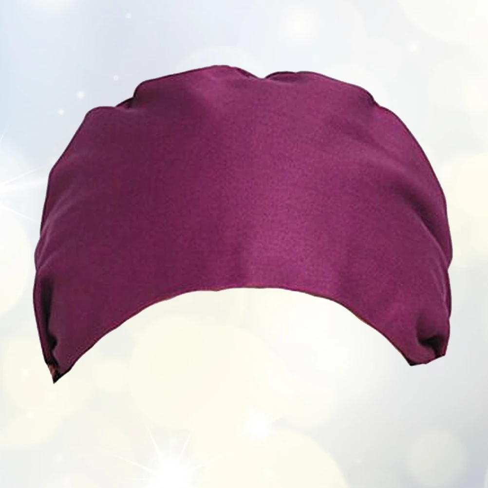 

Pure Cotton Work Cap Printed Protector Purple Men Women Dustproof Hair Loss Spa Cap Easy Comfortable Sweat Absorbent