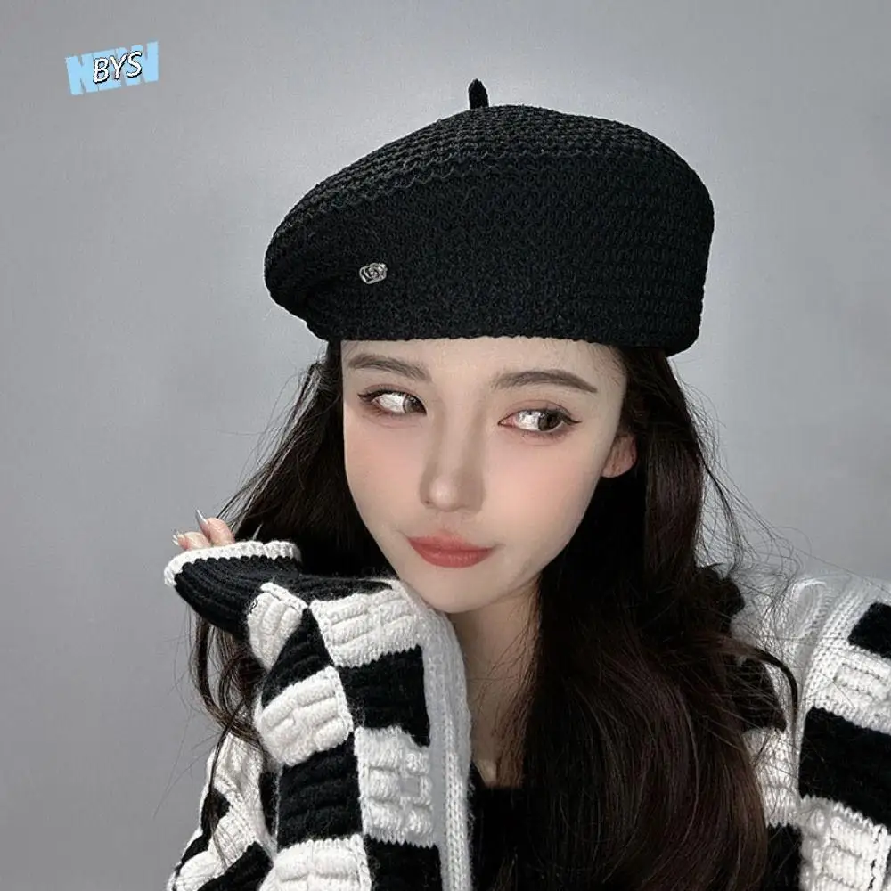 

Retro Y2K Pleated Beret Newsboy Cap Korean Style Octagonal Hat Artist Hat Painter Cap Painter Hat Streetwear