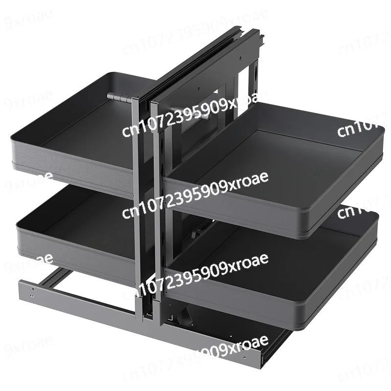 

Corner Pull-Out Basket -Full Extension Kitchen Cabinet Organizer for Dishes & Utensils (Fits Small Door Openings)