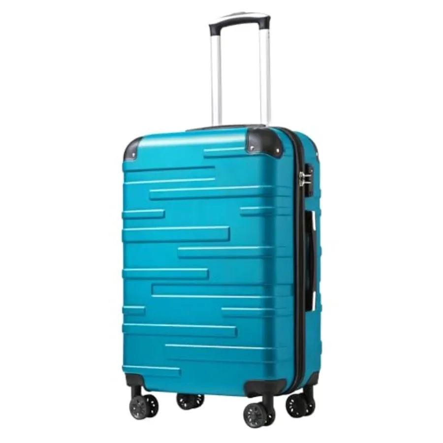

Lake Blue Hardside Carry-On Luggage with TSA Lock Spinner Wheels Telescopic Handle Lightweight Suitcase for Travel 20in S