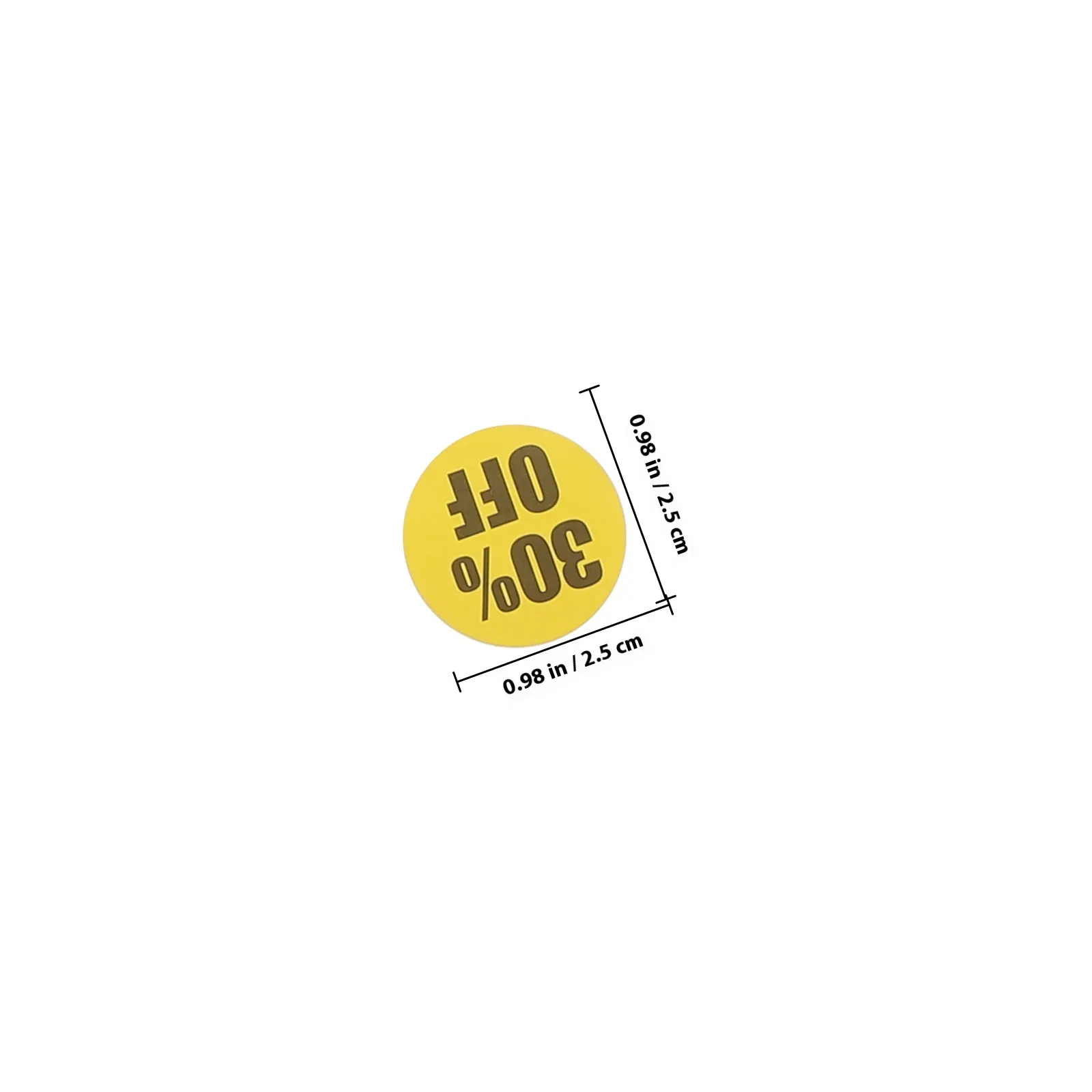 3 Rolls Stickers Tags Self-Adhesive Price Labels for Supermarket Store Percent Off Labels Circle