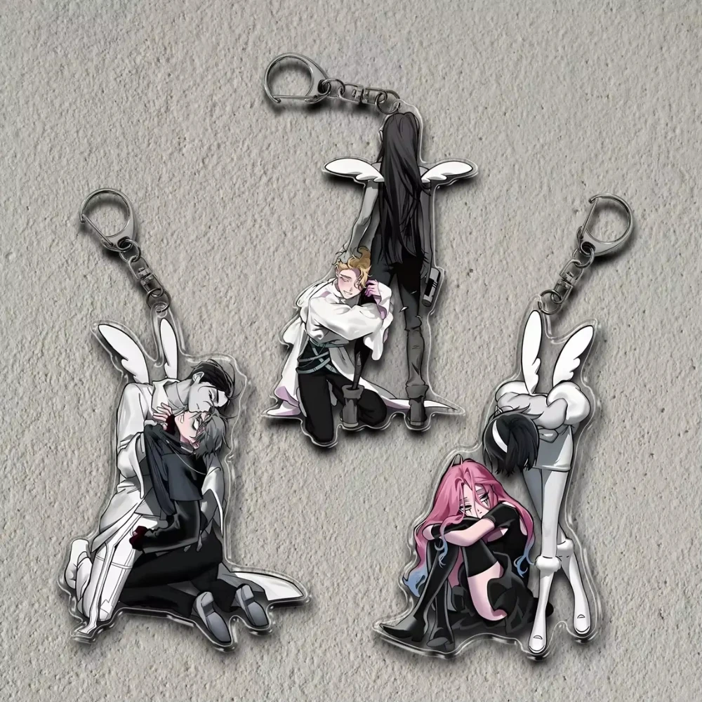    Anime Acryl Schlüsselanhänger für ALIEN STAGE MIZI SUA TILL IVAN Exquisiter Anhänger Transparente Metallkette Anhänger Geschenke