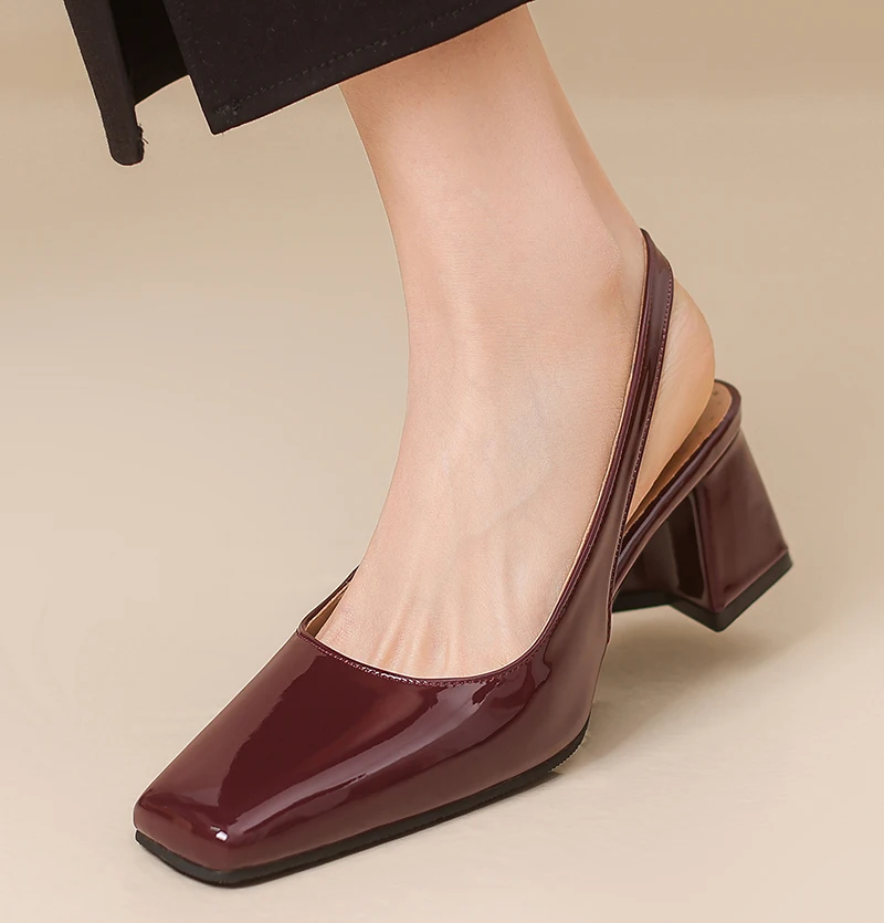 EAGSITY retro mary jane shoes women's sandals chunky heel slingback heel pointed toe ankle strap footwear pumps wedding party