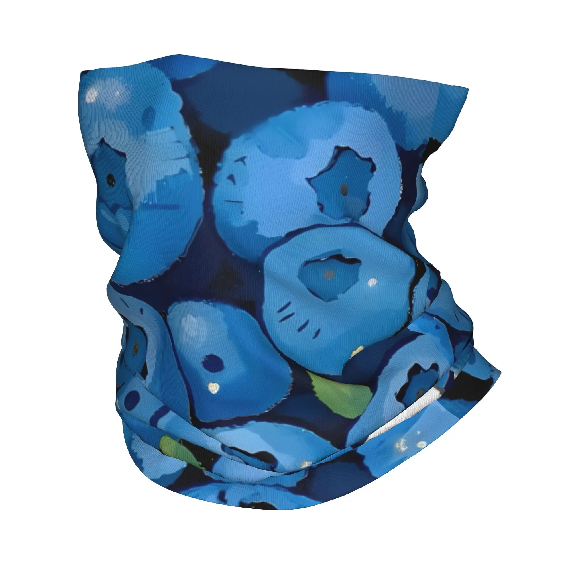 Fruit Print blueberry with white rabbit Balaclava Spring Outdoor Sports Windproof Cycling Mask Neck Warmer Face Cover Mask