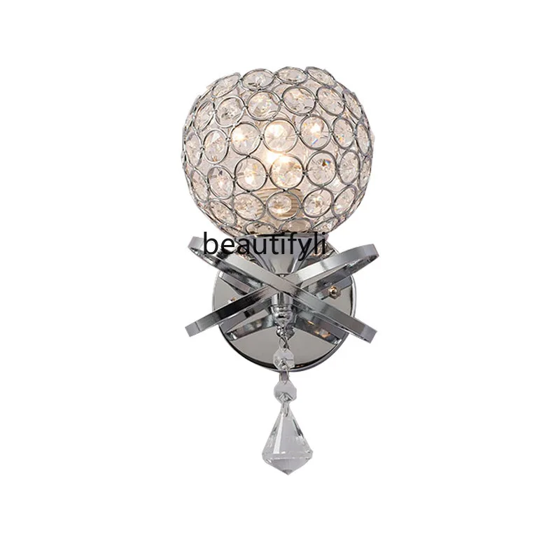 

HJ Crystal Wall Lamp Living Room Television Background Wall Stairs Corridor Aisle Bedroom Bedside Lamp