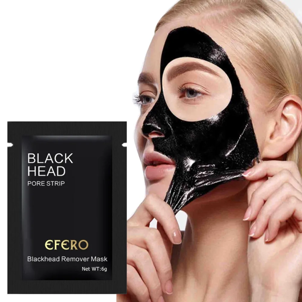 New Acne Treatments Black Head Remover Mask Peel Off Black Dots Black Face Mask Shrink Pores Skin Care Facial Mask Mud