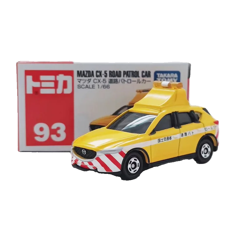 TAKARA TOMY Tomica No. 93 Mazda CX 5 Highway Patrol Car Alloy Model Toy for Boys Collectible Display Piece
