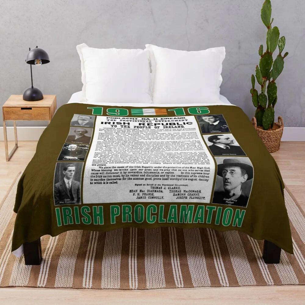 

IRISH PROCLAMATION 1916 Throw Blanket anime Picnic Baby Blankets