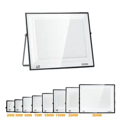 Led Flood Light IP66 Waterproof 100W 200W Outdoor Floodlight Spotlight LED Reflector Street Lamp Wall Flood Lights
