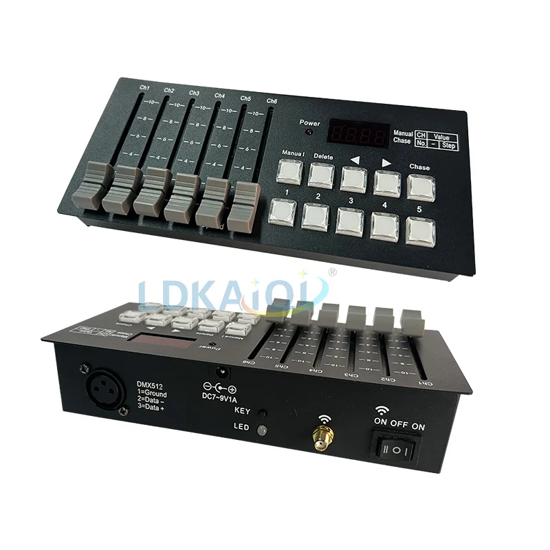 Беспроводная батарея Dmx Mini Console 30-канальный DJ-контроллер