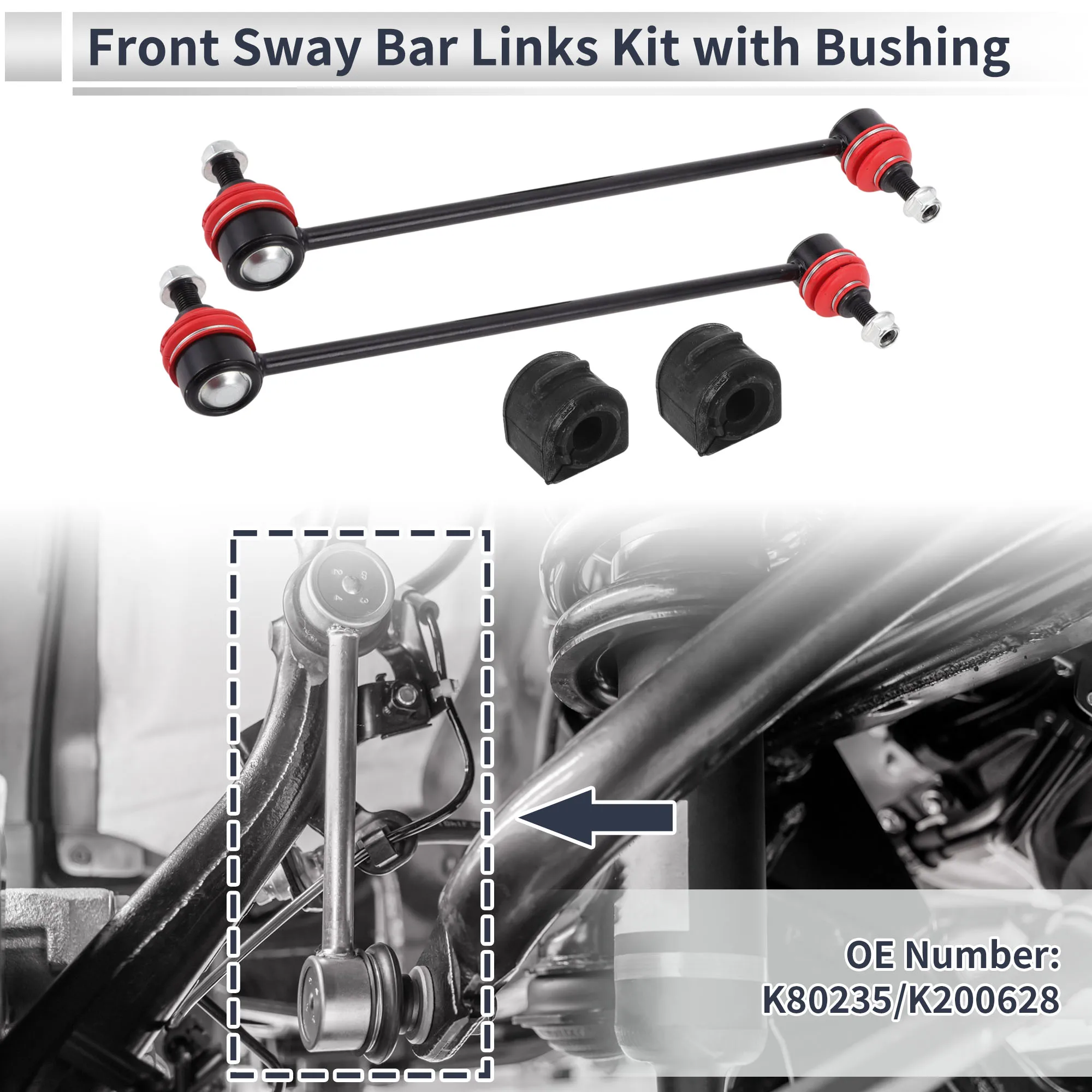 

Тяги переднего стабилизатора UXCELL с втулкой из 2 шт. для Mazda 3 04-09 No K80235 1 комплект