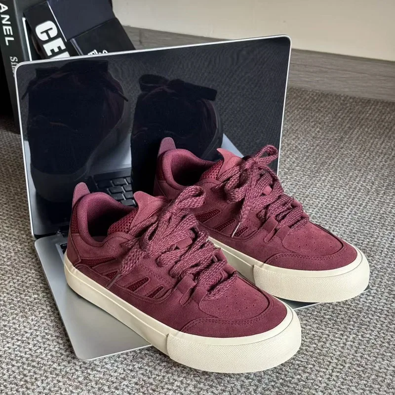 Popular Casual Man Shoes Vulcanized Solid Color Stylish Sneakers Summer Breathable Season Comfortable Sneakers Tenis Masculino
