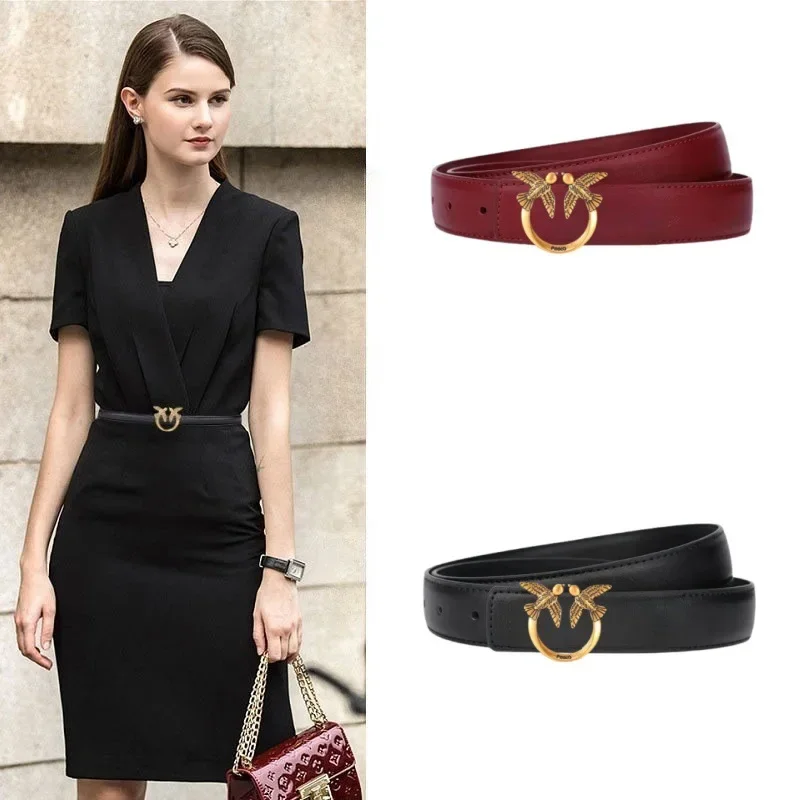 2026 New Women's Leather Belt Minimalist Unique Casual Luxury Fashion Trendy Versatile Waist Belt for Jeans Pants