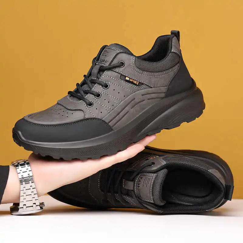 Zapatillas de tenis con plataforma y punta redonda para hombre, zapatillas de tenis informales baratas con cordones, zapatillas deportivas para hombre, productos de zapatillas deportivas