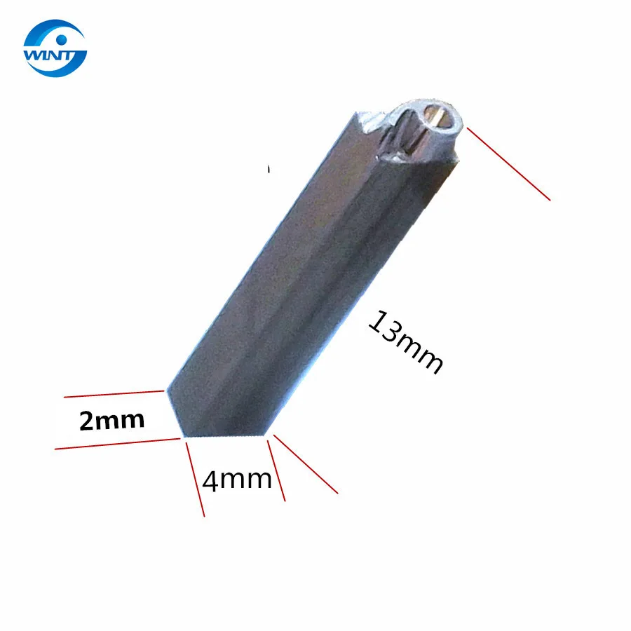 Freeshipping 2*4*13mm Hot Stamping Letters Metal Customize Block Type Size Base 13mm High And 4mm Wide Copper Letters