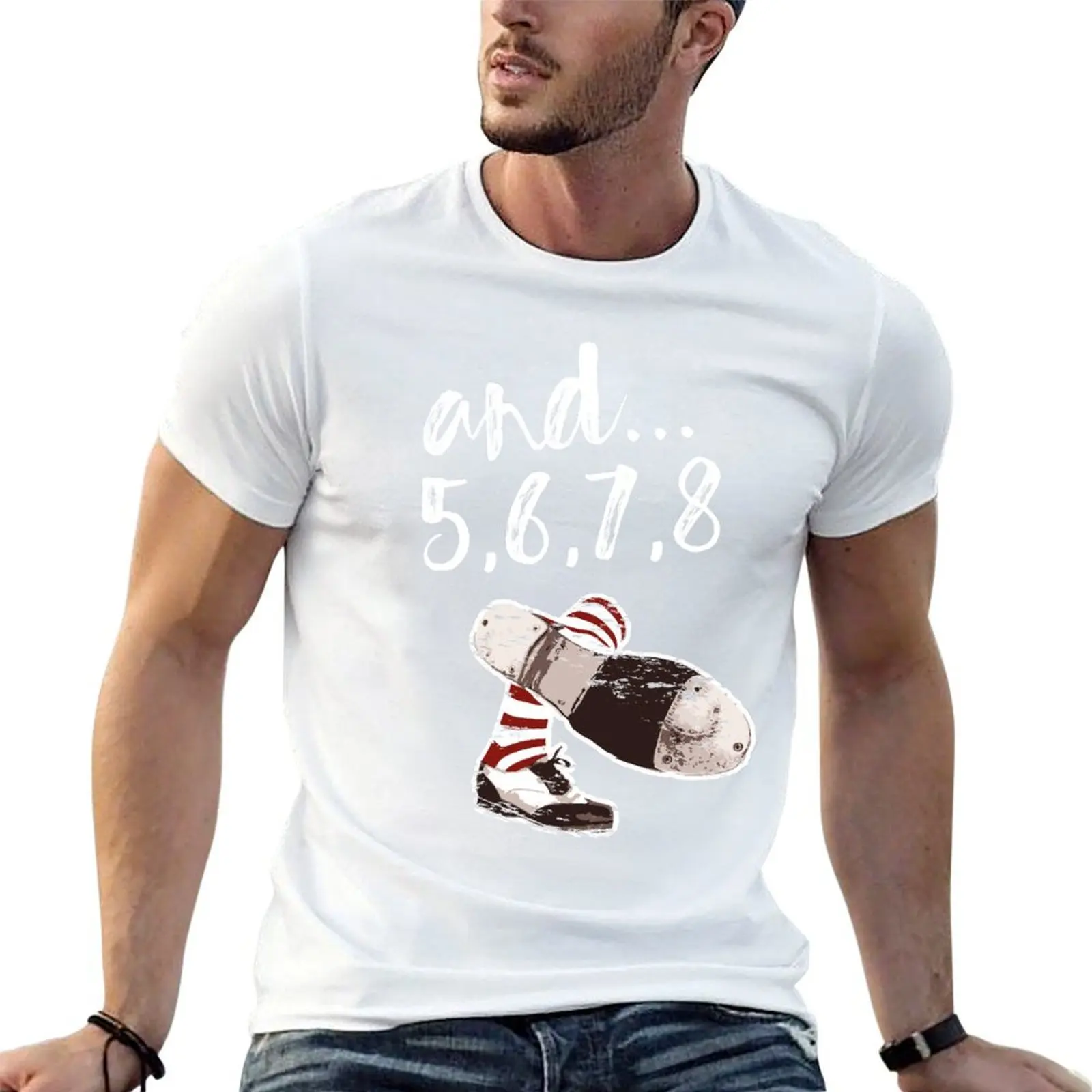 y... 5, 6, 7, 8 Diseño de baile con zapatos de claqué, el mejor regalo divertido para cualquier bailarín! arte del tap dance # Camiseta tapdanceart, tap fam