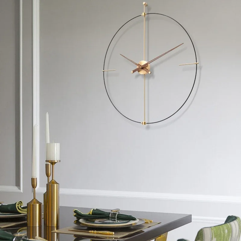 Spain Wall Clocks Silent Hanging Clock Living Room Large Art Creative Watch Household Stylish Luxury Quartz Watches Decoration