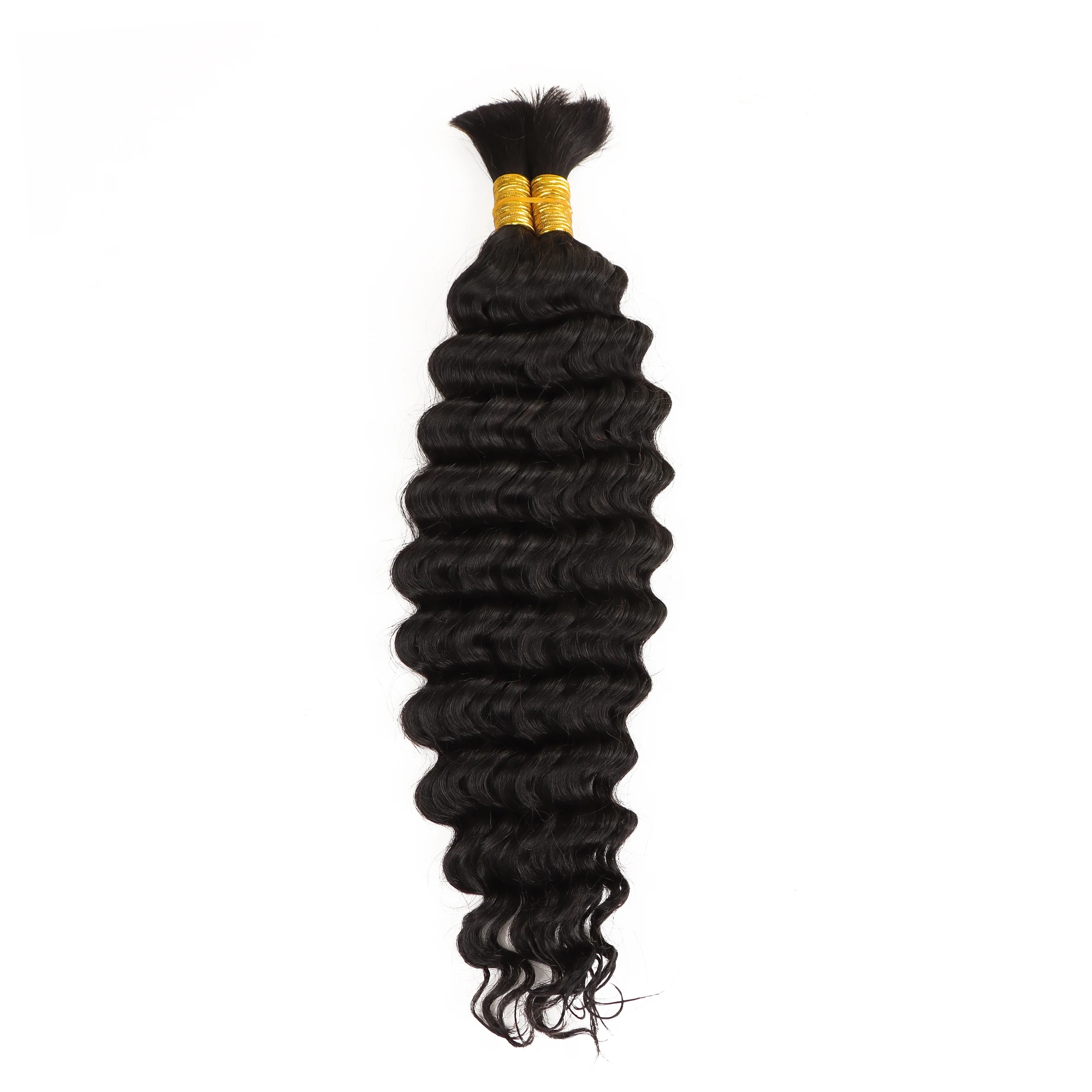 AHVAST deep wave100g extension boho braiding hair bundles boho braids hair natural black for braiding virgin hair extension