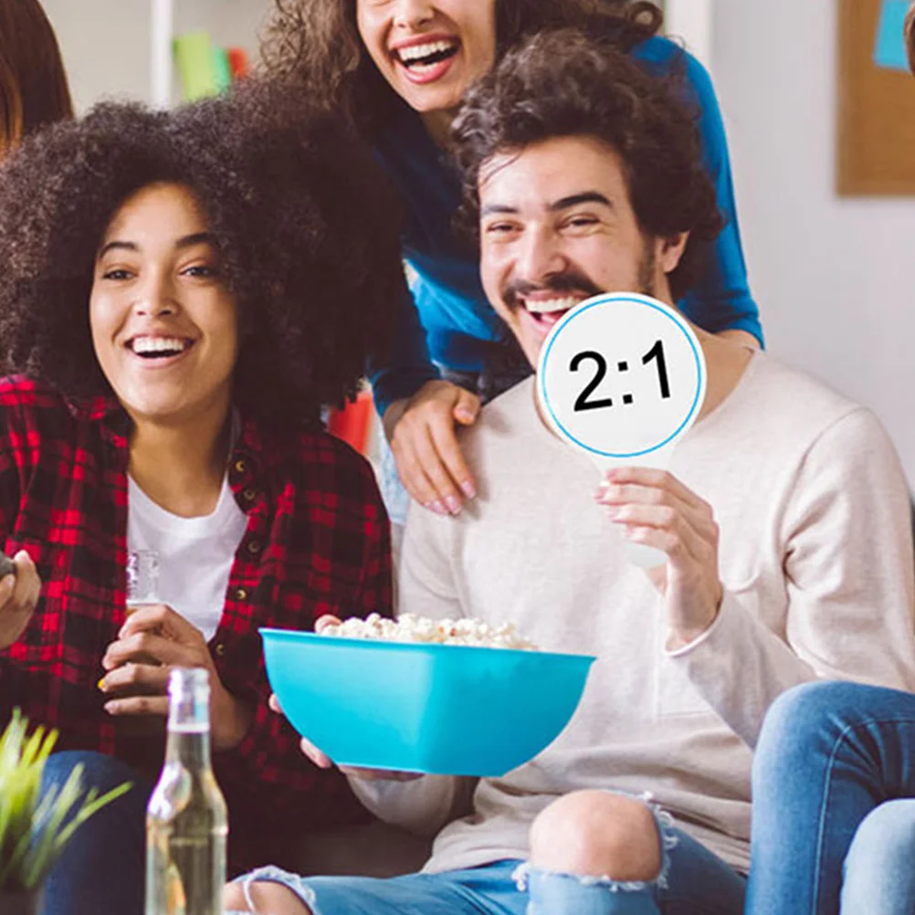 6 قطعة لوحة النتائج الجافة الفارغة المحمولة لألعاب التصويت الحكم لوحة تحديد الأحداث المكتبية المدرسية من جانب واحد