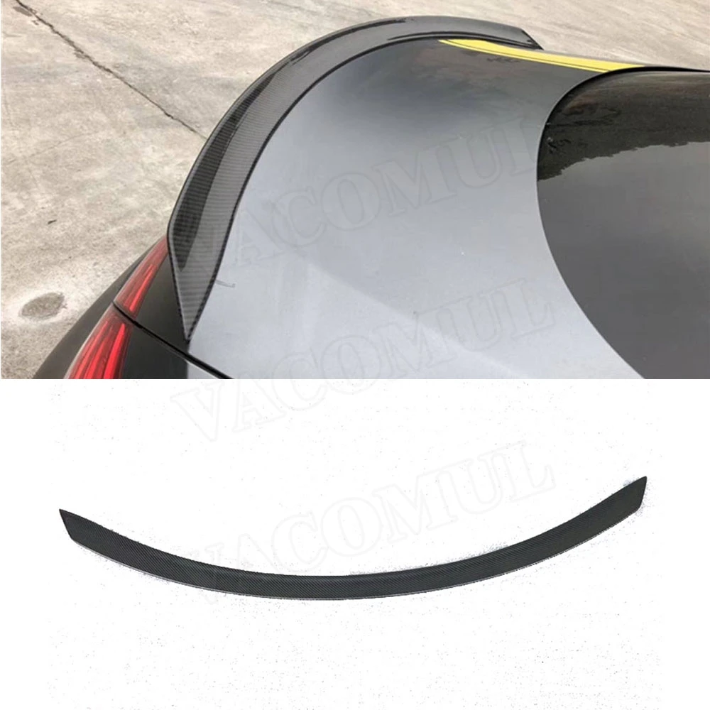 

VACOMUL For W205 Spoiler Carbon Fiber Rear Boot Spoiler Wings For Mercedes Benz C205 C200 C300 C180 Coupe 2 Door 2015 - 18