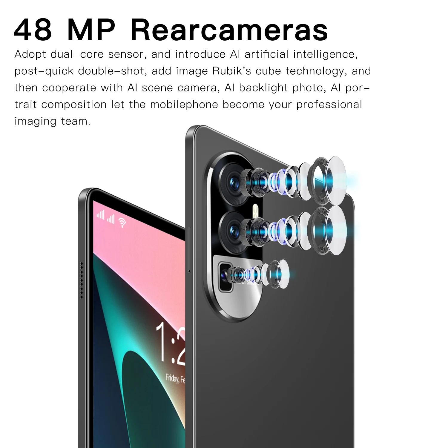 2025 New Global Version Pad 15 Tablet Android 14 10.1 Inch 16GB 1024GB 5G Dual SIM Phone Call GPS Bluetooth WiFi WPS Tablet PC