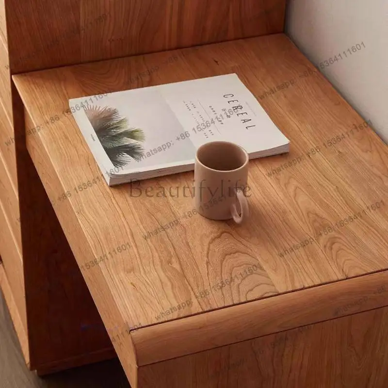 Stool Mirror Wood Vanity Table Storage White Makeup Bedroom Dresser Organizer Adult Luxury Penteadeira Bedroom Furniture