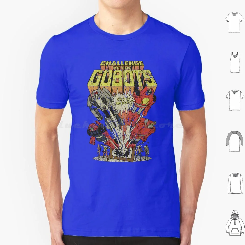 Challenge Of The Gobots 1984 T Shirt 6xl Cotton Cool Tee Cartoons Animation Retro 80s Cartoons 80s Tv Gobots Cy Kill Leader 1