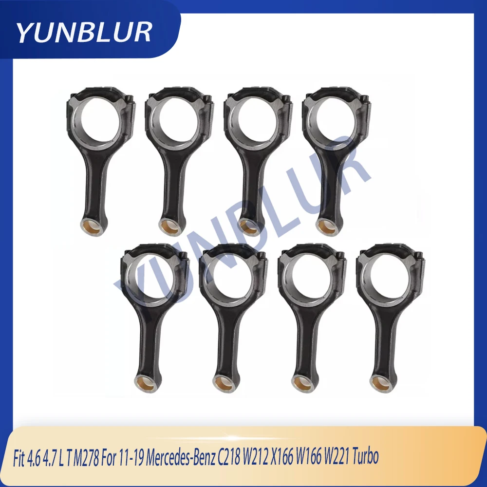 8 шт. шатун, шатун, подходит для 4,6 4,7 л T M278 для 11-19 Mercedes-Benz C218 W212 X166 W166 W221, детали турбодвигателя