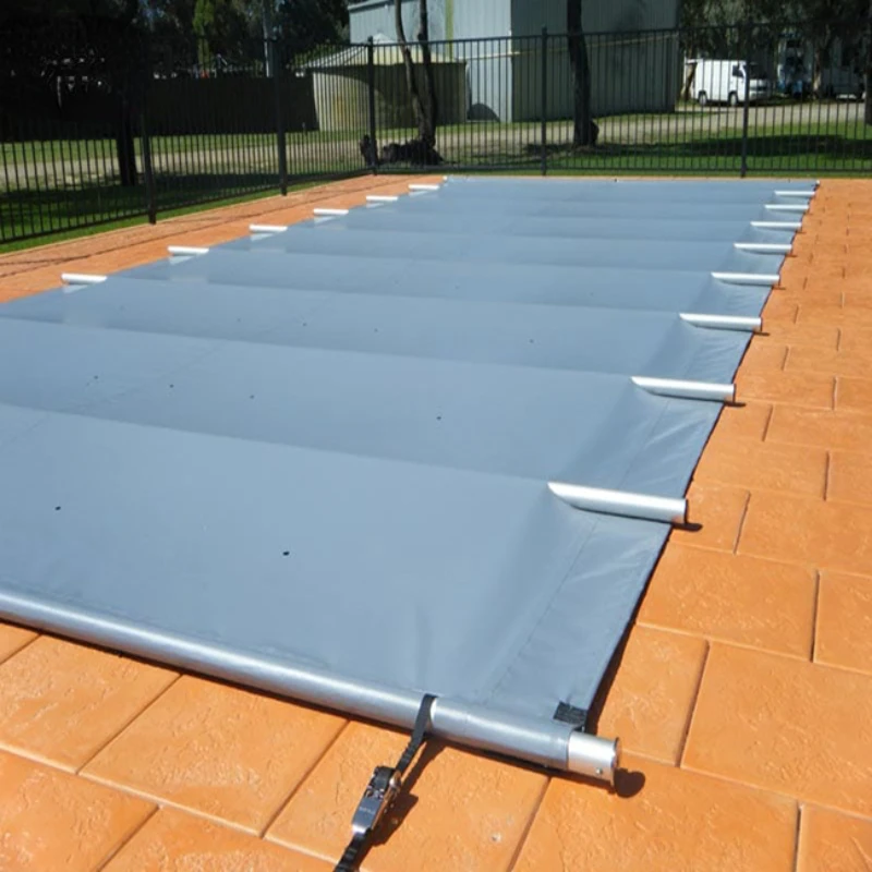 Blue In-Ground Pool Cover PVC Pool Cover with Aluminum Battens（per square meter）