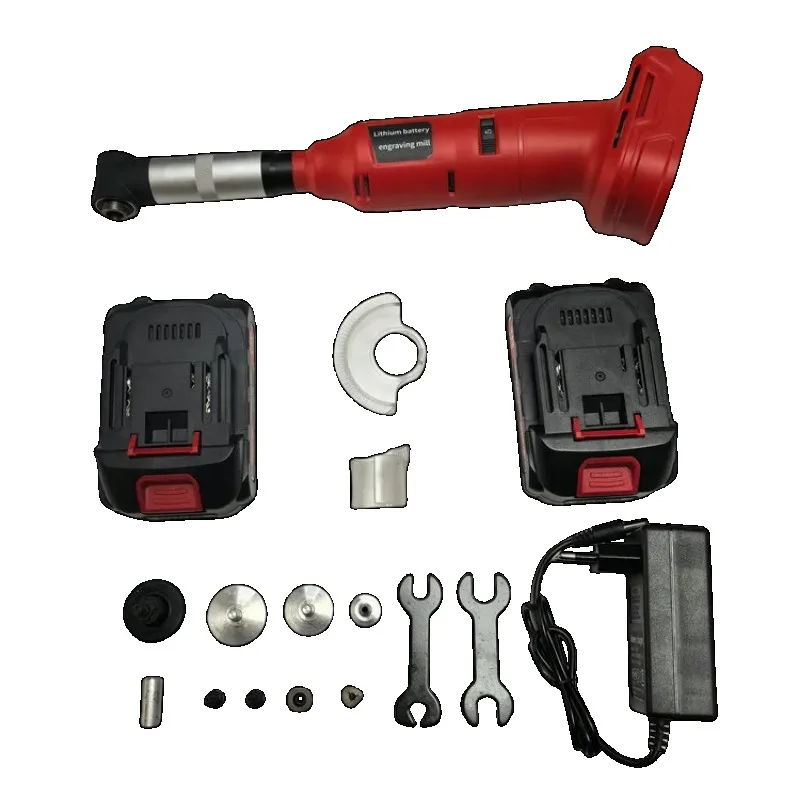 Lithium Battery-powered Cordless Brushless Motor, Micro Carving Long-neck Angle Grinder, Mini Engraving Machine