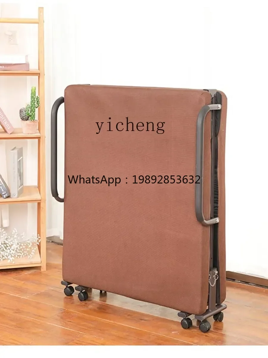 

CC Electric Manual Folding Bed Small Unit Single Nap Hospital Accompanying Bed Portable Camp Bed