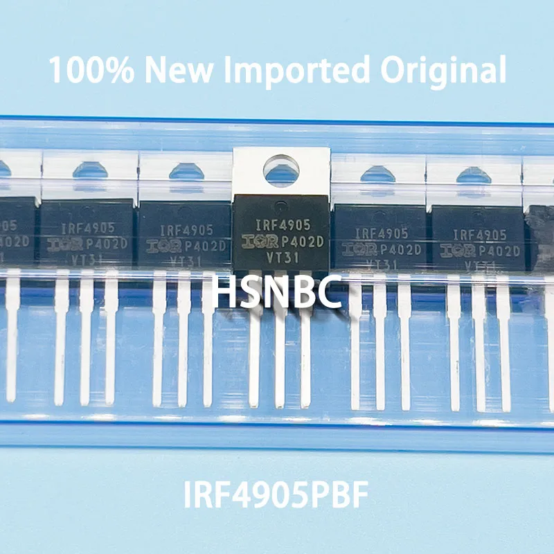 

10Pcs/Lot IRF4905 IRF4905PBF TO-220 -55V -74A MOSFET P-Channel Field-effect Transistor 100% New Imported Original