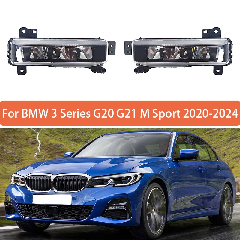 

Дневные ходовые огни для BMW 3 серии G20 G21 M Sport 2020 2021 2022 2023 2024, противотуманные фары переднего бампера 63178089525